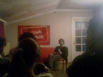 ახალგაზრდების შეხვედრა ფილოსოფიის დოქტორანტ ლაშა ხარაზთან