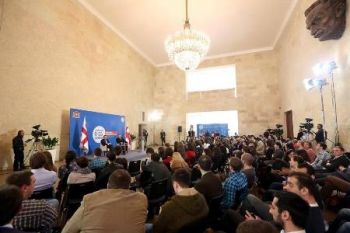 ირაკლი ღარიბაშვილი თბილისის სახელმწიფო უნივერსიტეტში სტუდენტებს შეხვდა