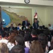 გურამ თავართქილაძის სასწავლო უნივერსიტეტს იუსტიციის მინისტრი ეწვია